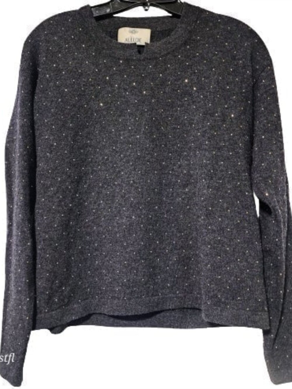 Allude wool cashmere pullover embellished sweater S